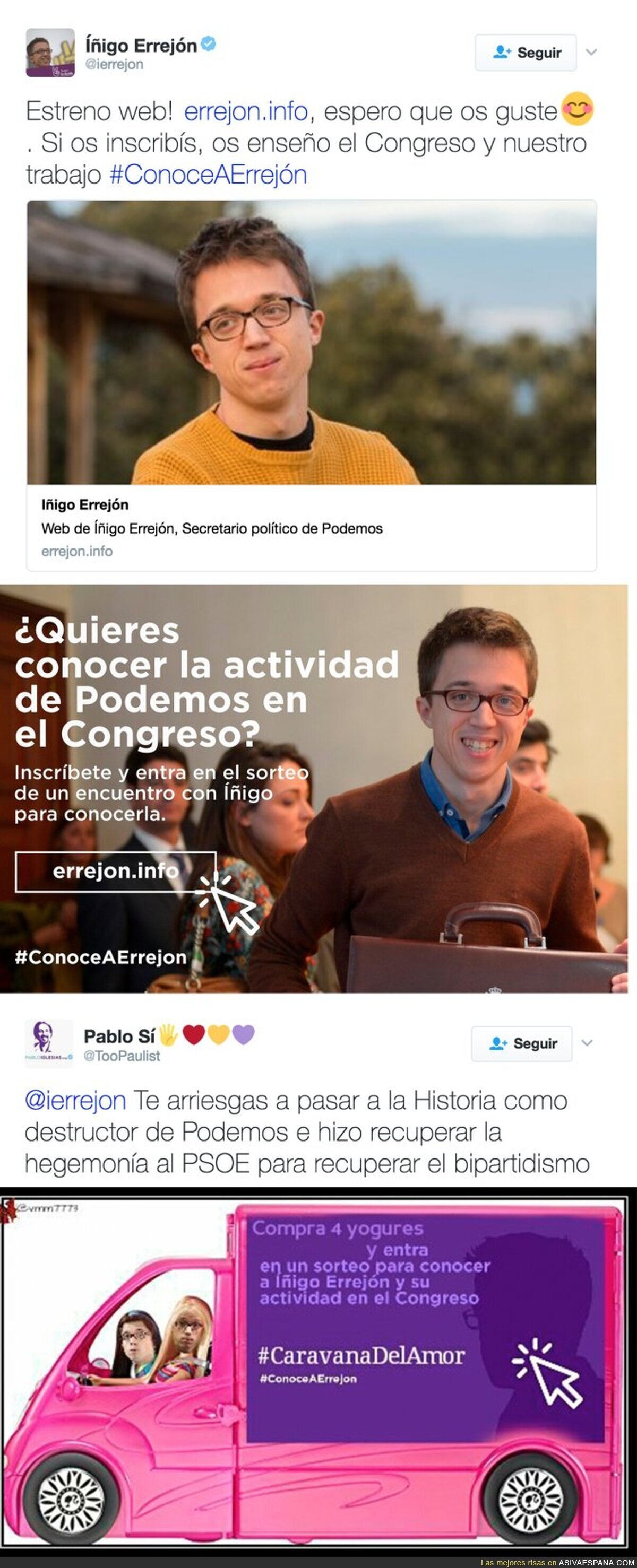 Íñigo Errejón organiza un concurso para conocer el Congreso con él