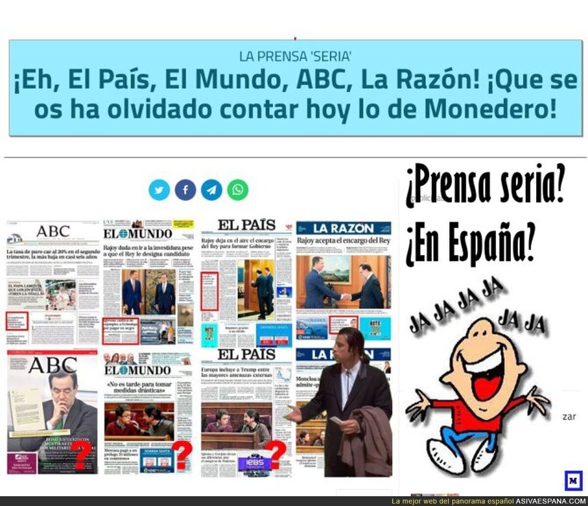 A la PPrensa "se le olvidó" publicar lo de Monedero