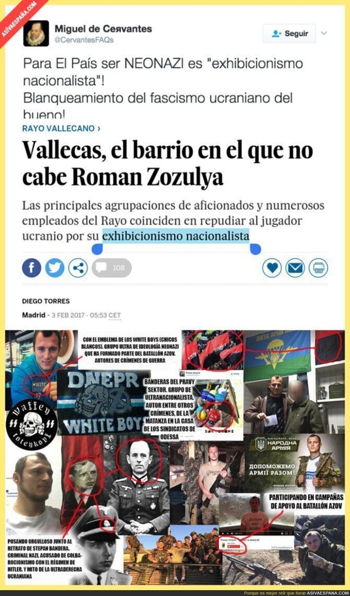 Así califica "El País" a Zozulya