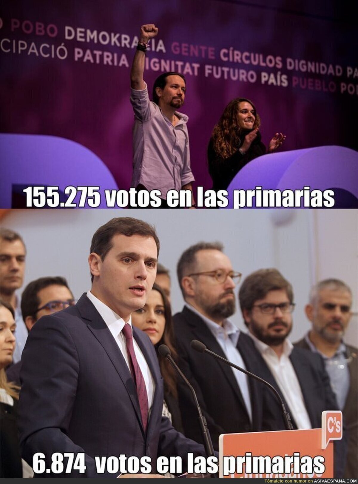 La gran diferencia entre Podemos y Ciudadanos