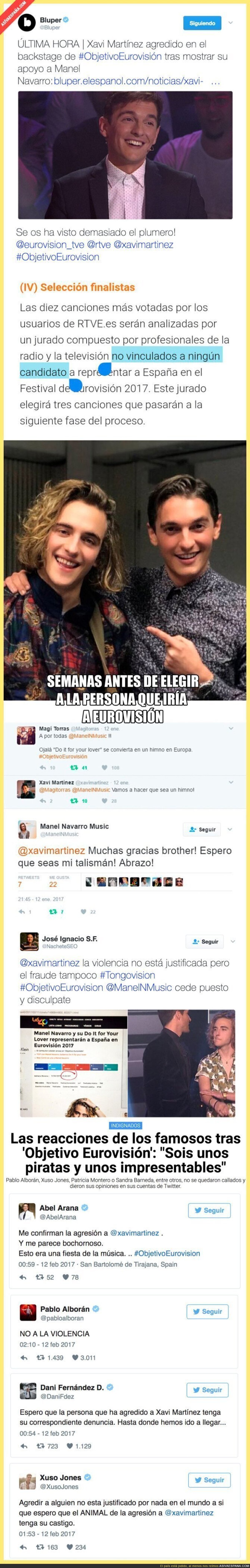 La agresión a Xavi Martínez tras elegir a Manel Navarro para ir a Eurovisión