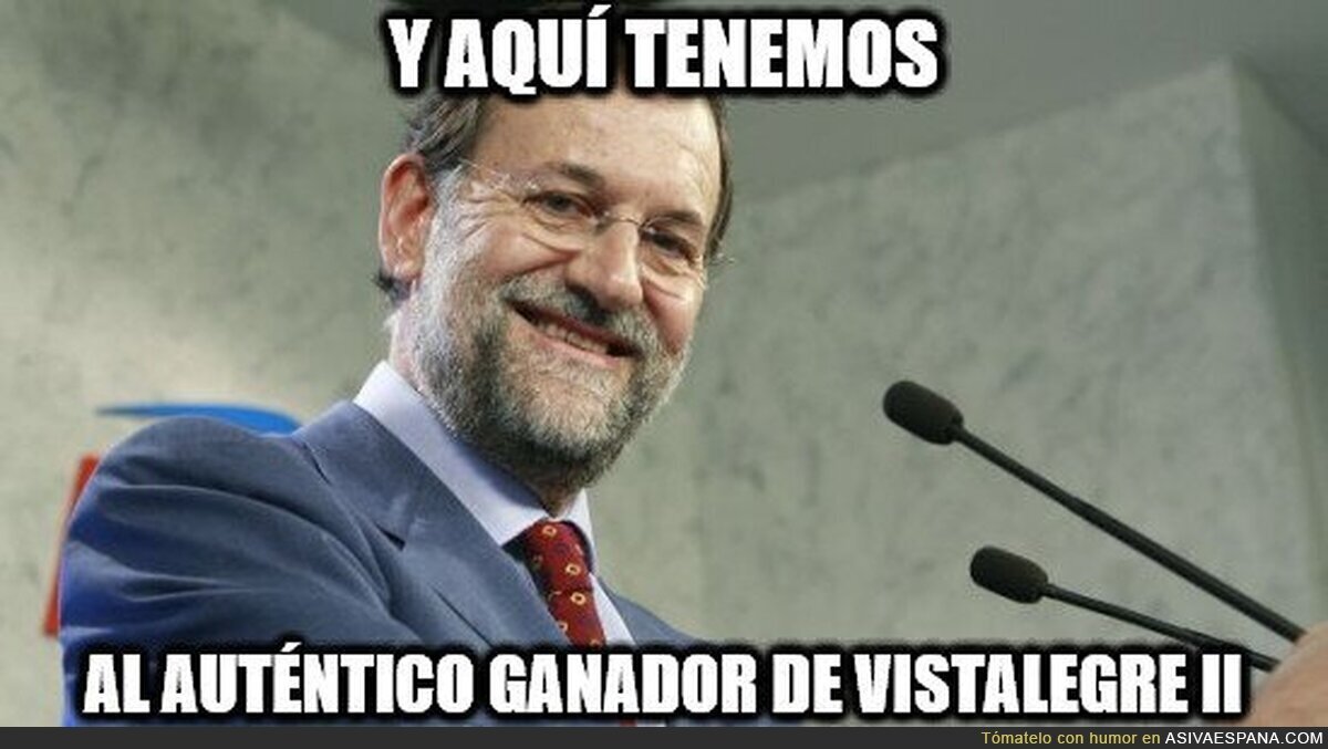 Rajoy ha ganado por doble