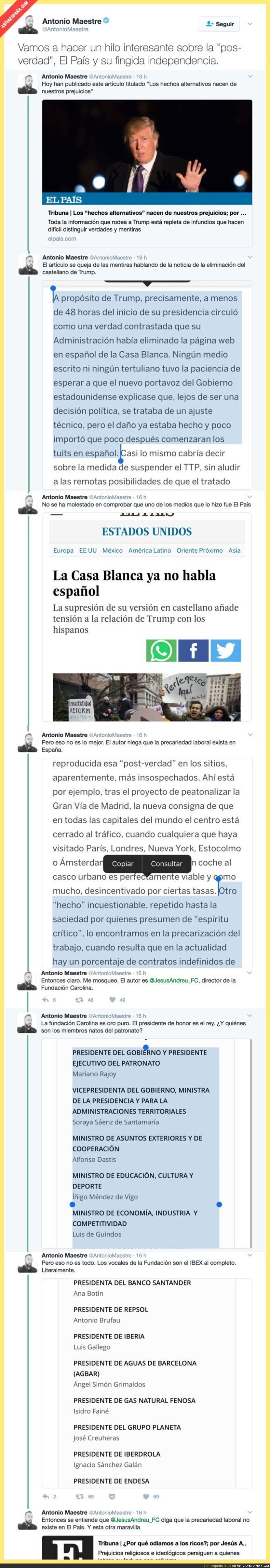 La farsa de la independencia de "El País"