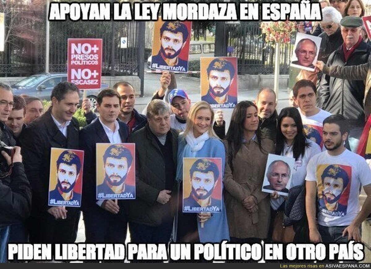 Democracia para Venezuela, para España ya tal
