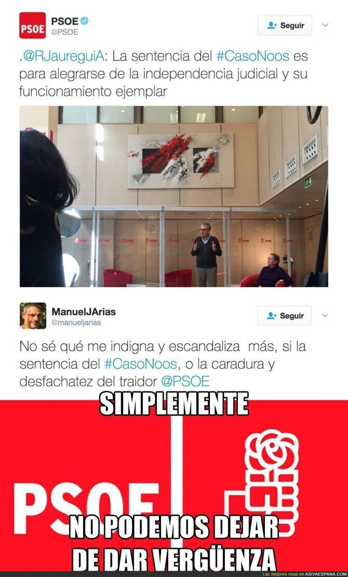 El PSOE y su análisis de la sentencia del Caso Nóos