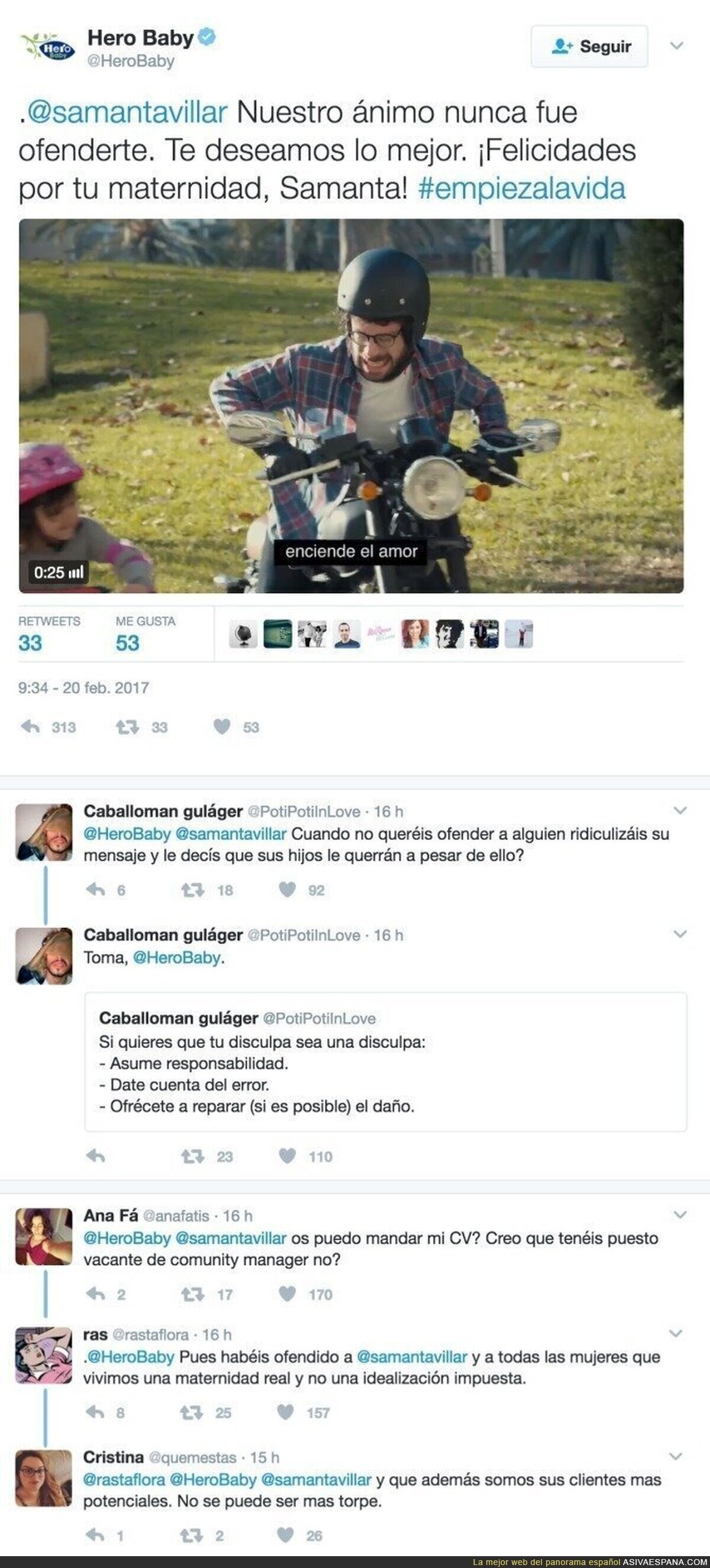 Hero pide perdón a Samanta Villar tras criticarla duramente pero Twitter no perdona