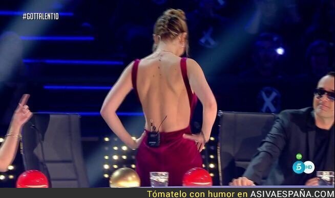 64538 - El explosivo y sugerente look con poca ropa de Edurne deja boquiabierto a la audiencia