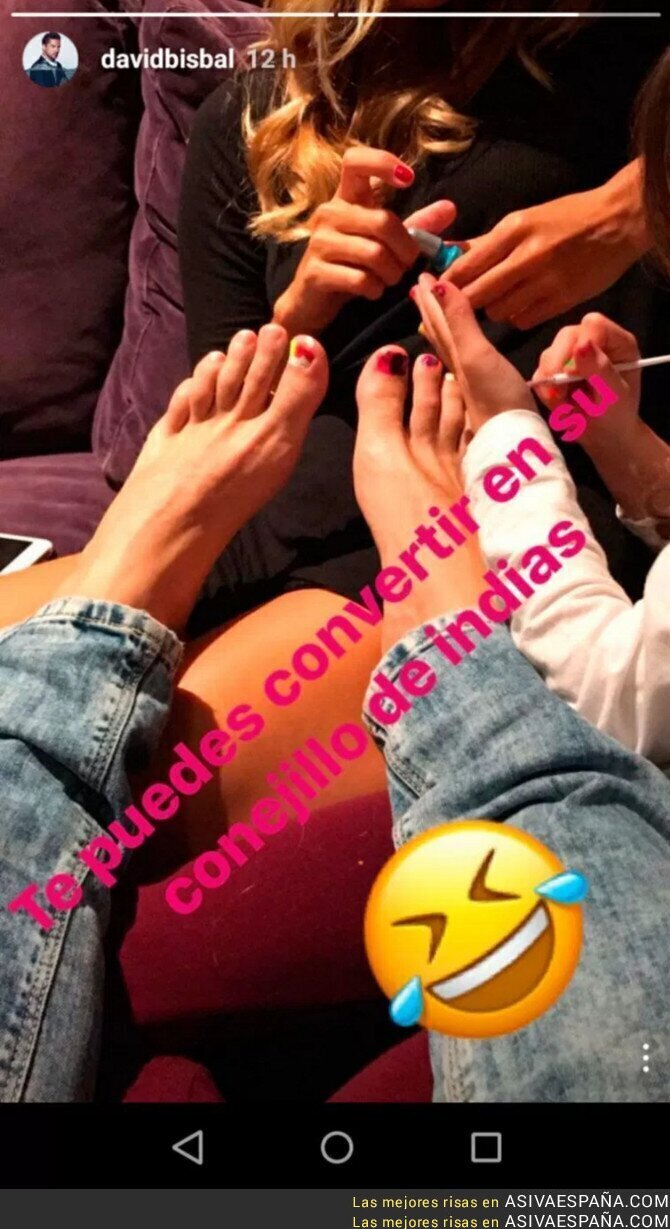 64595 - El ‘cambio de look’ de David Bisbal realizado por su novia y su hija Ella