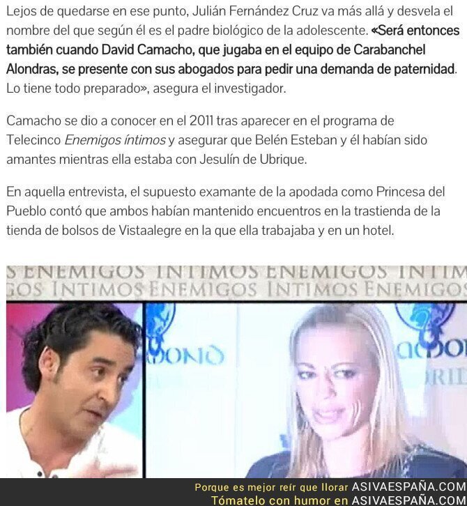 64859 - ¿Es este el verdadero padre de la hija de Belén Esteban? Lo cuentan en este libro