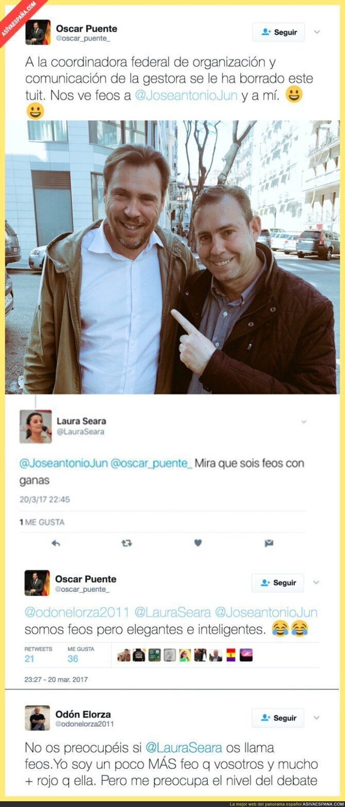 El lamentable comentario de una 'susanista' a dos pro Pedro Sánchez en Twitter