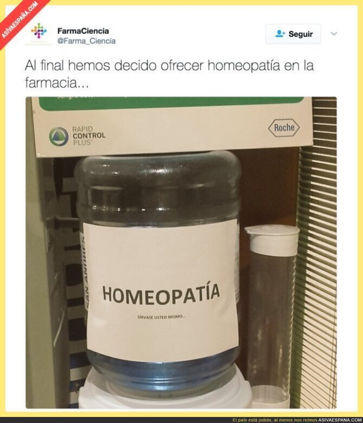 El dispensador de medicamentos homeopáticos