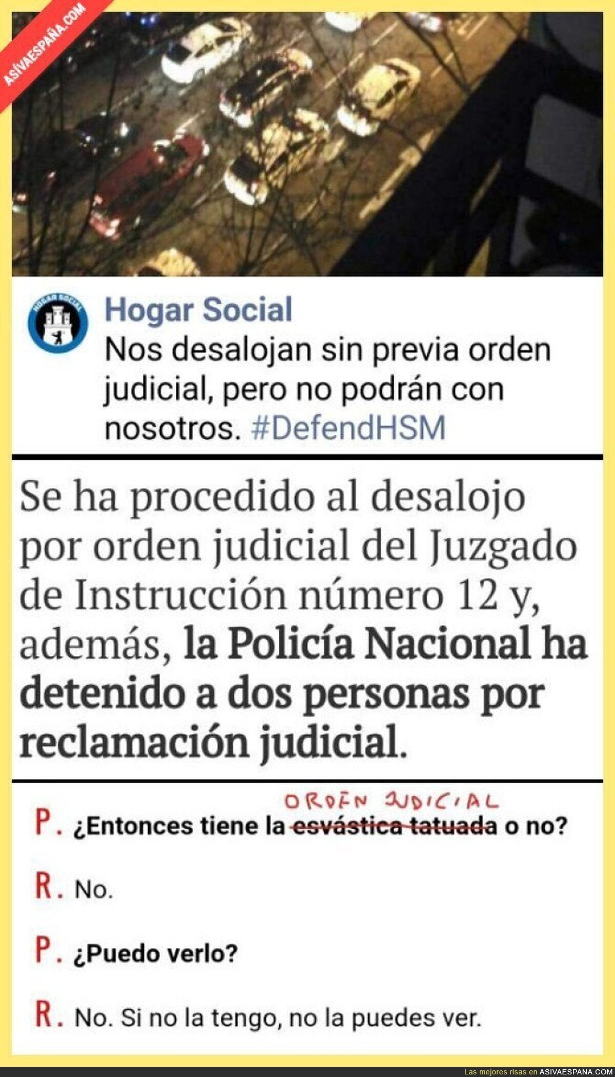 Hogar Social Madrid y la orden judicial