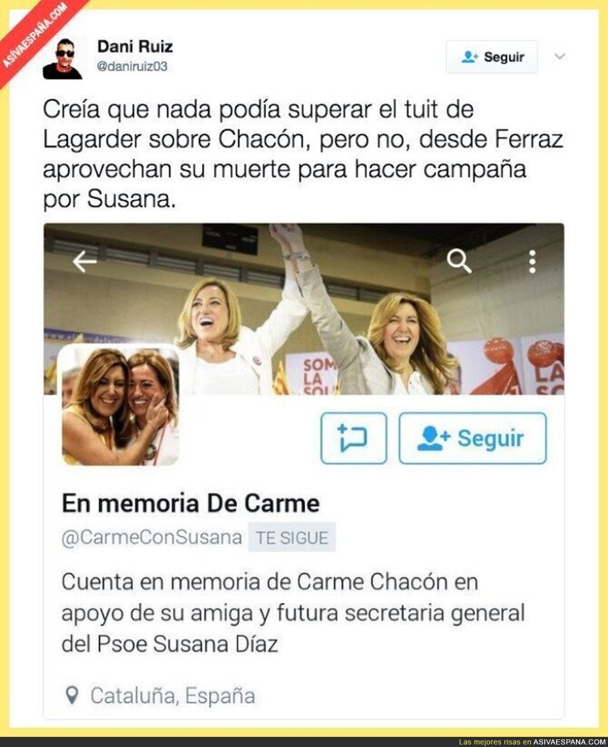 La parte susanista del PSOE aprovecha la muerte de Carme Chacón