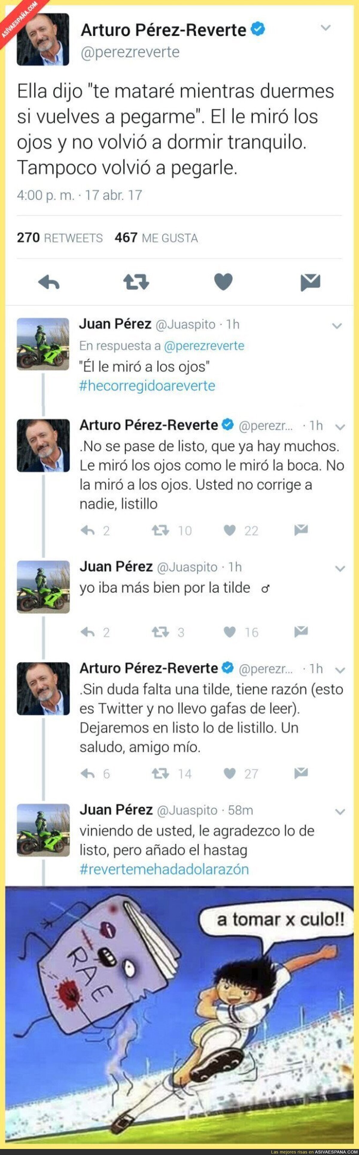 Arturo Pérez-Reverte hace el ridículo de su vida en Twitter al intentar ir de listo