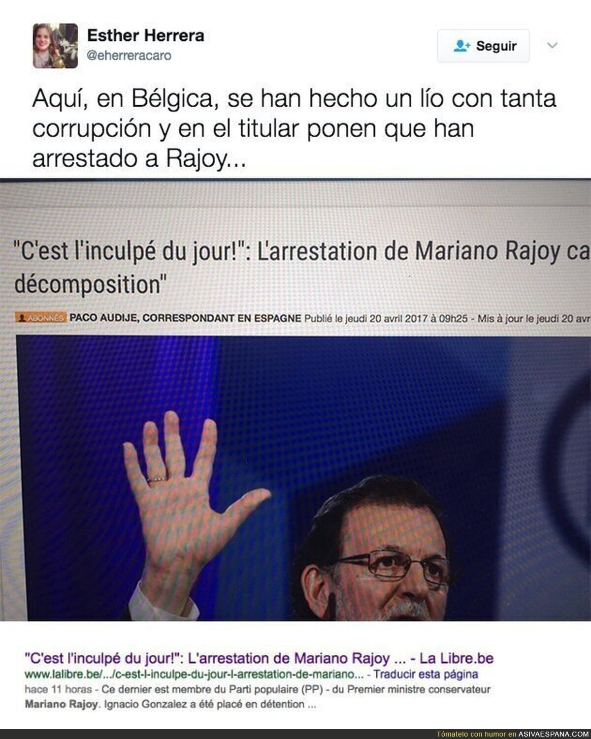 Mariano Rajoy ha sido arrestado