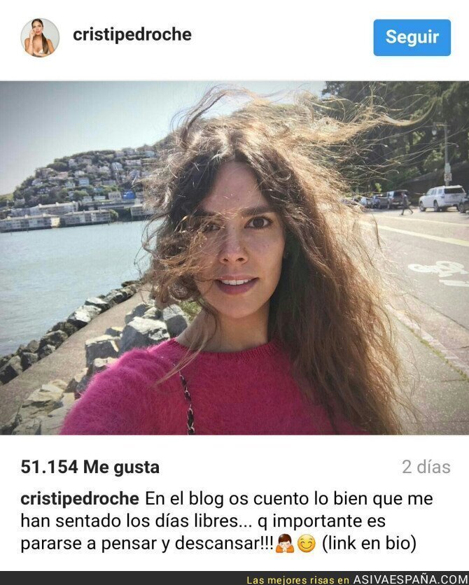 67047 - La foto más ¿terrible? de Cristina Pedroche sin maquillaje y sin peinarse arrasa en Instagram