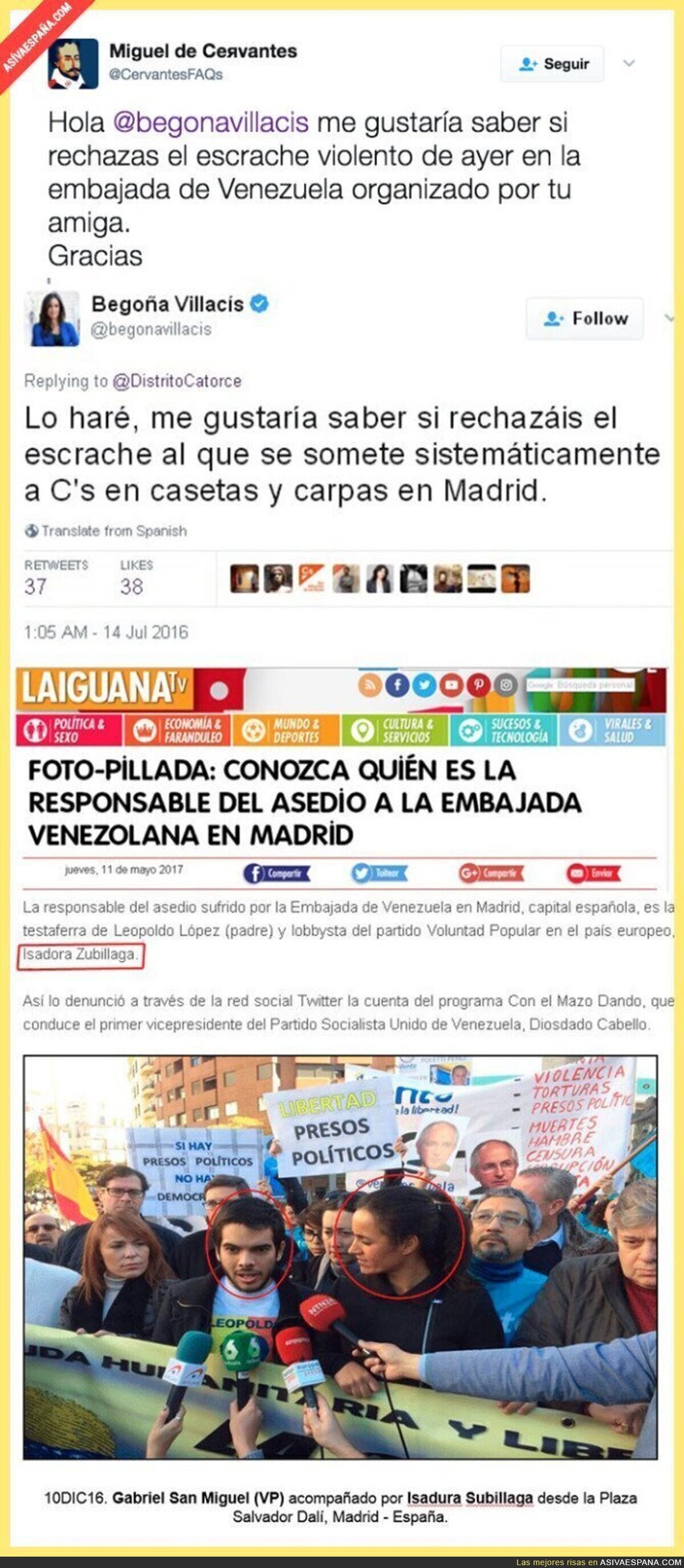 Ciudadanos y la amistad con los venezolanos que asediaron la embajada de Venezuela en Madrid