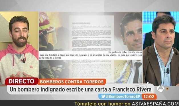 68085 - La brutal respuesta de un bombero a Fran Rivera tras decir que los toreros son