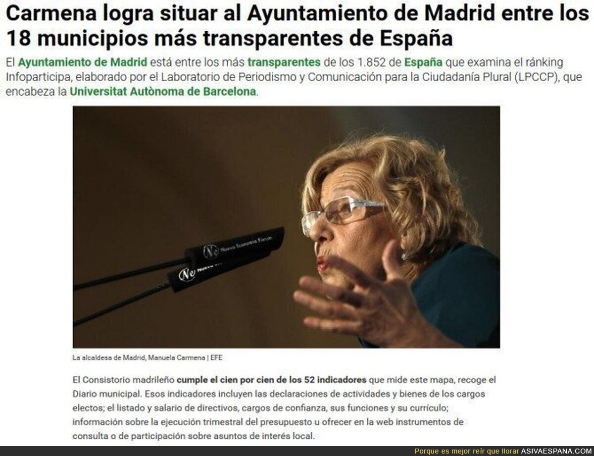Carmena sigue destrozando Madrid