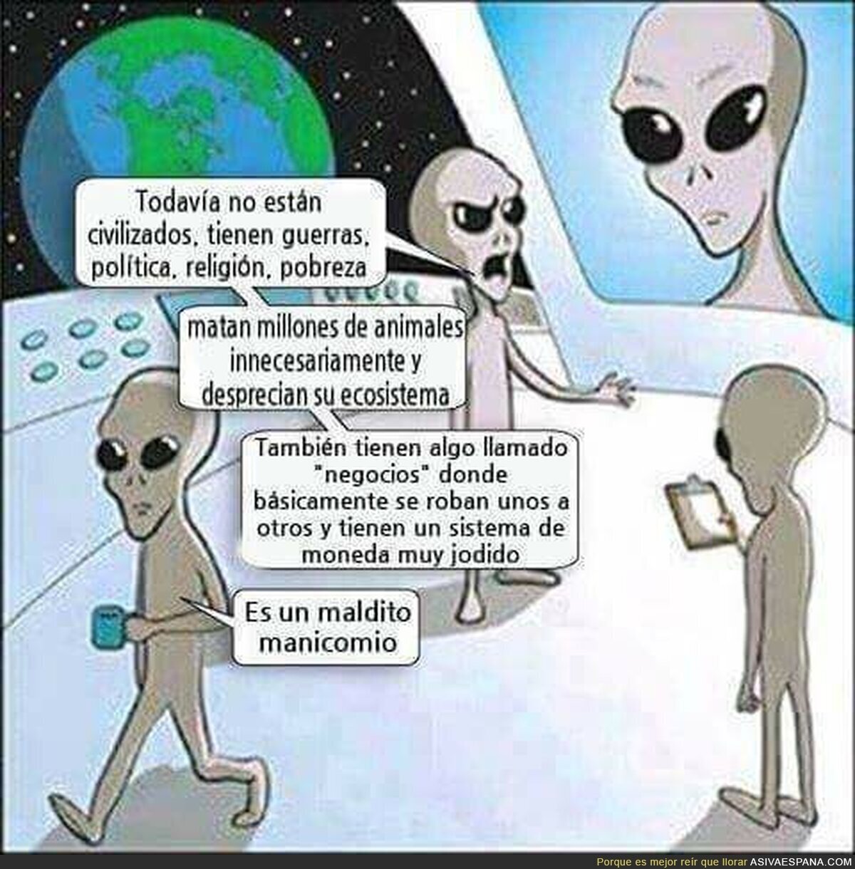 Y por eso no nos visitan los aliens