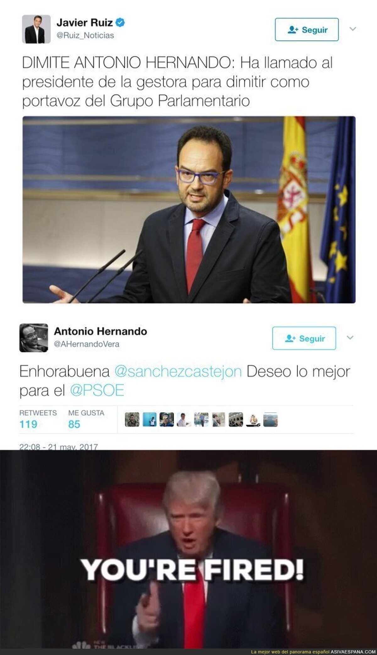 Dimite el traidor de Antonio Hernando