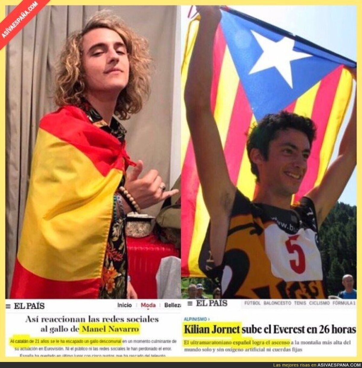El catalán que hace gallos, y el español que rompe récords