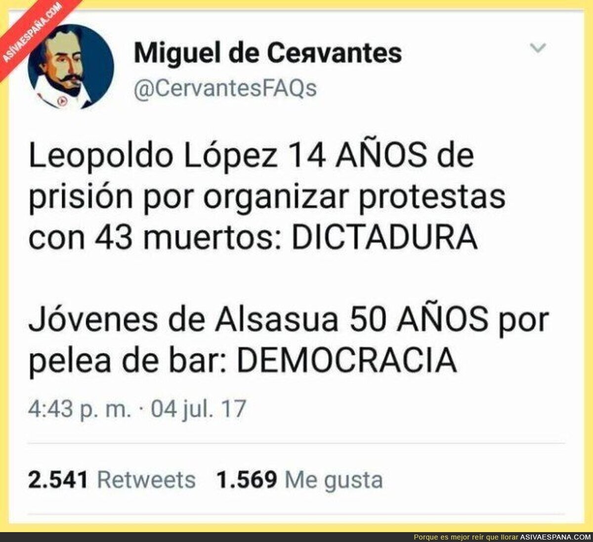 La gran diferencia entre España y Venezuela
