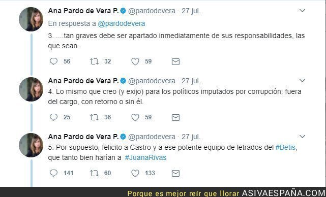 72323 - Lamentables declaraciones de Ana Pardo de Vera sobre Rubén Castro