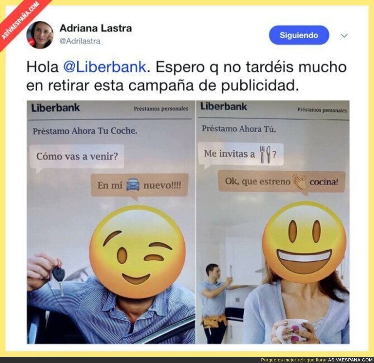 La vergonzosa publicidad de Liberbank que está indignando a mucha gente
