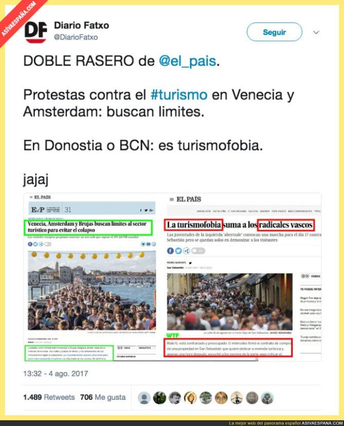 El diario 'El País' lo ha vuelto a hacer con la manipulación