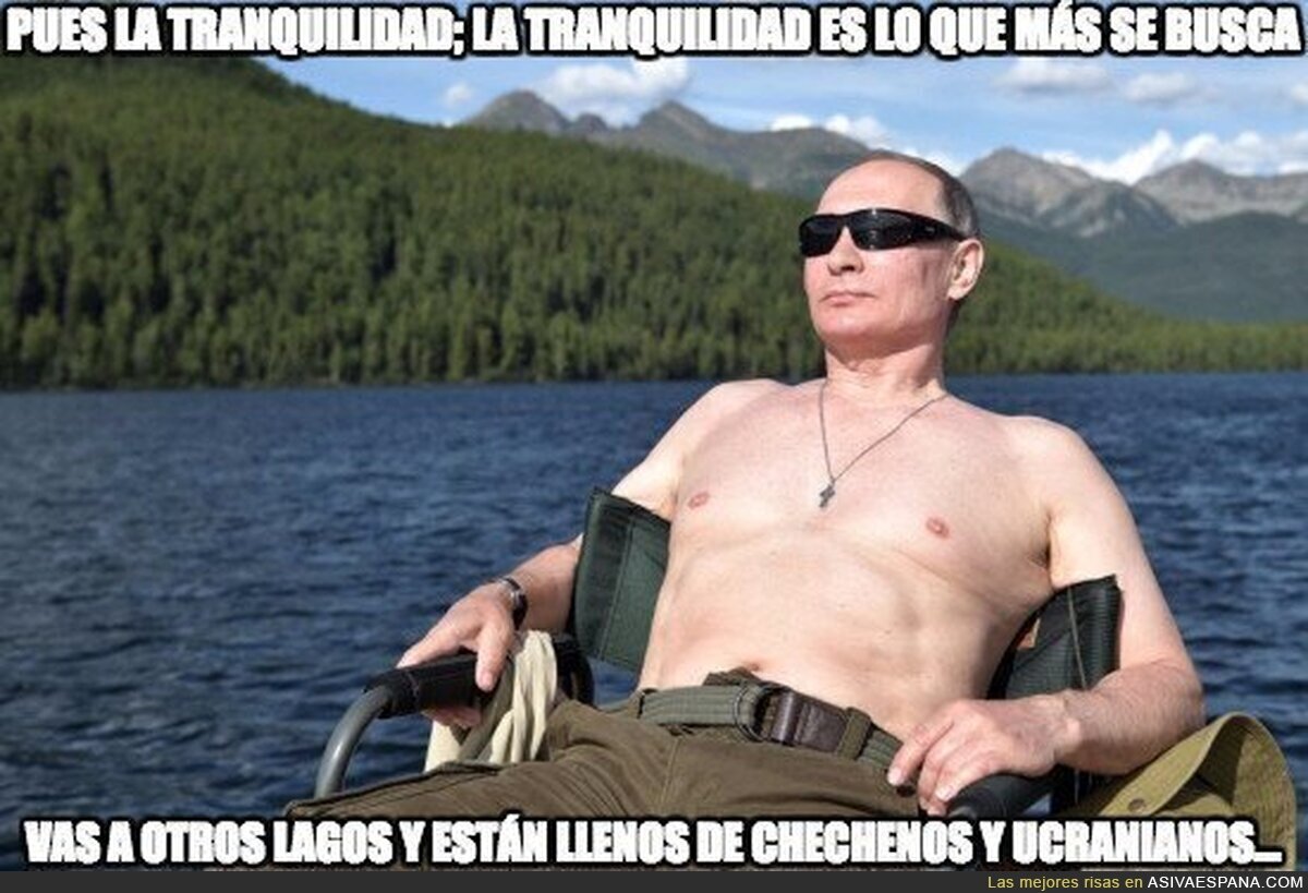 Putin encontró la tranquilidad