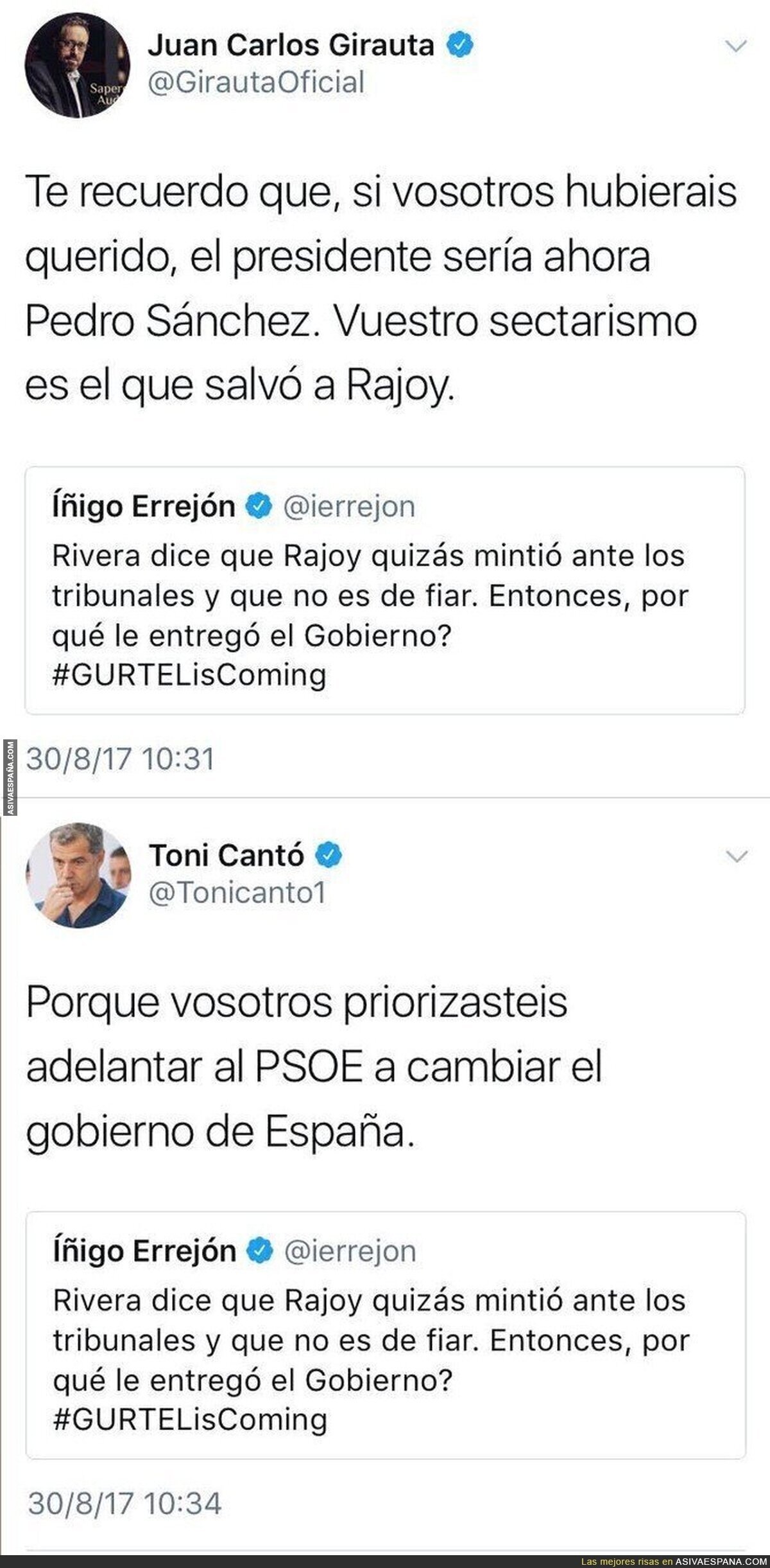 El doble ZASCA a Íñigo Errejón tras este tuit