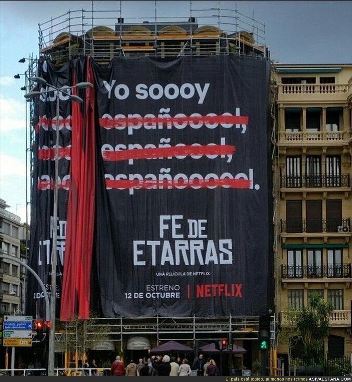 La polémica promoción de esta película de Netflix en el País Vasco