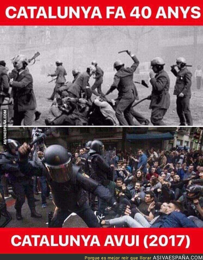 La Cataluña de hace 40 años y la de ahora