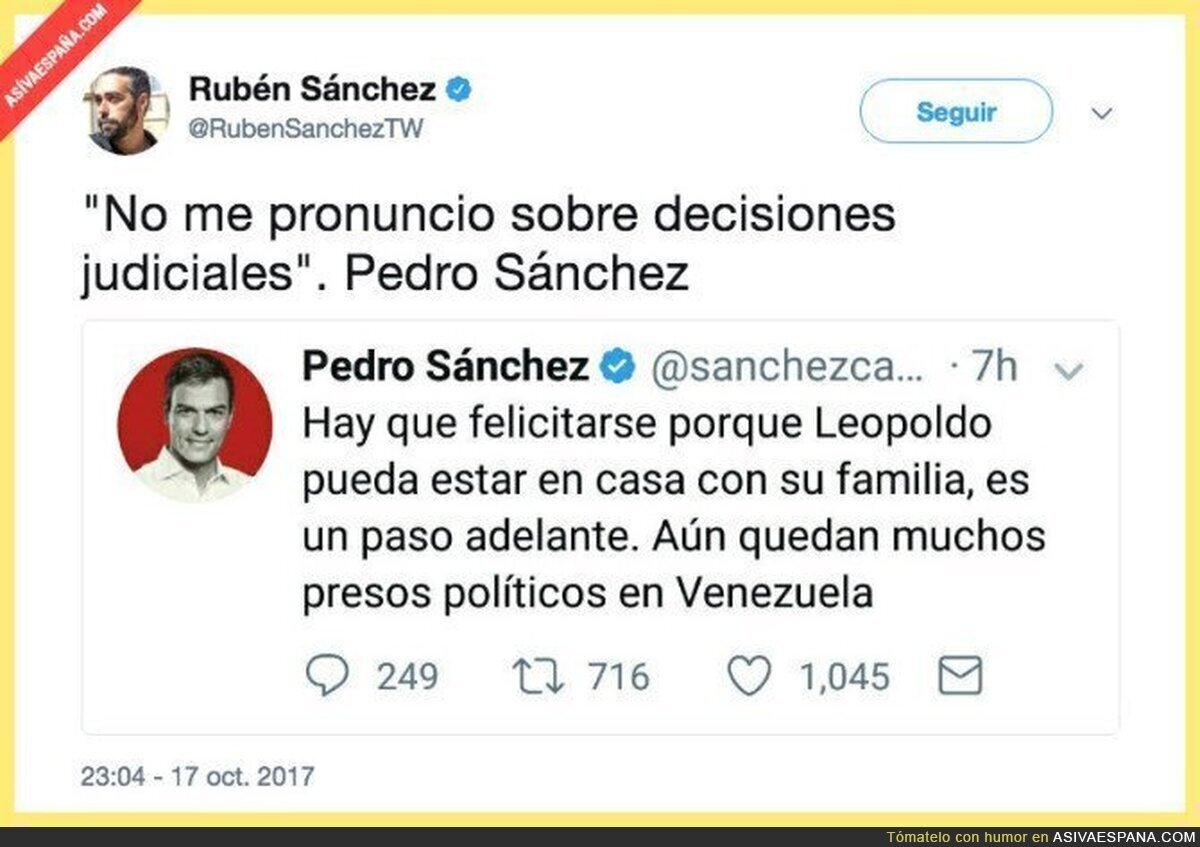 Pedro Sánchez traiciona de nuevo a la izquierda española