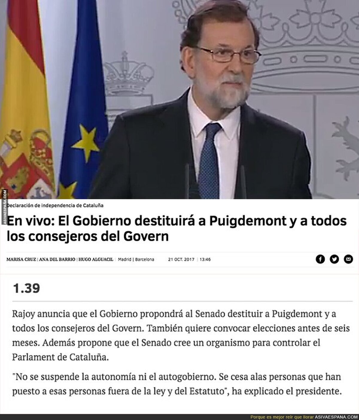 Todo terminó para Puigdemont
