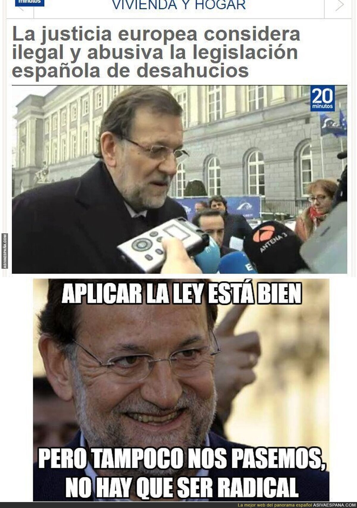 Rajoy y su obsesión por la ley.