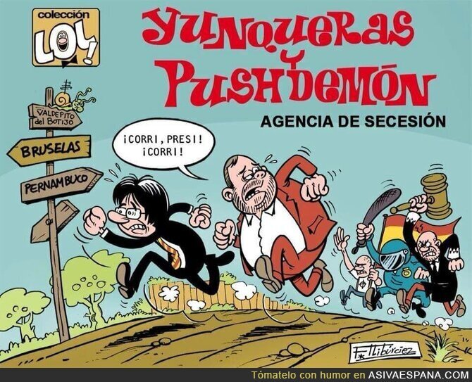 Digno de protagonizar un cómic de risa
