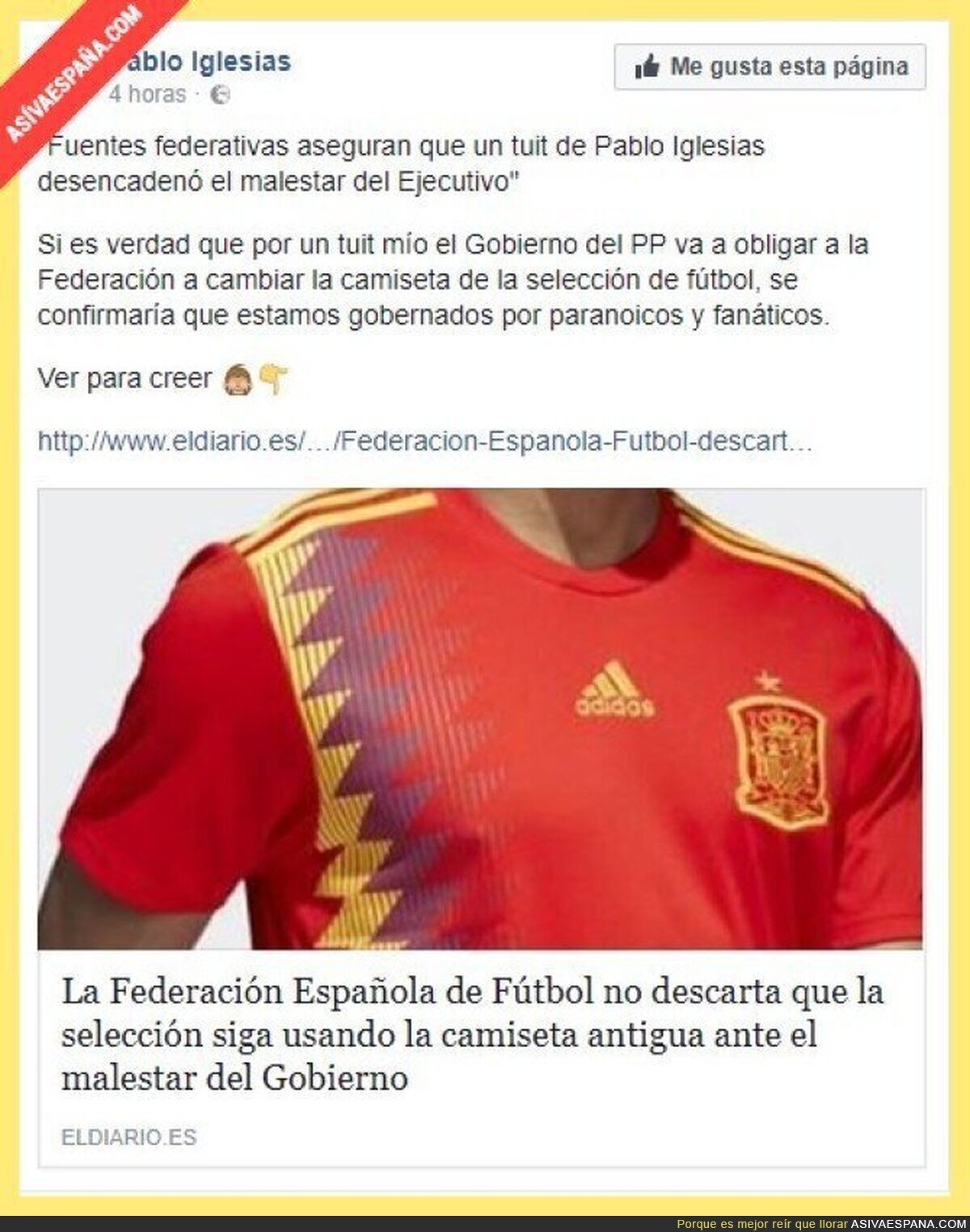 La dictadura española no iba a permitir que se mancille su adorado fútbol