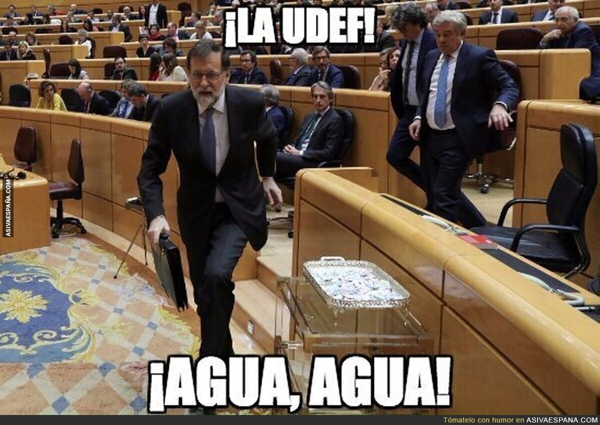 Mariano Rajoy se las pira corriendo