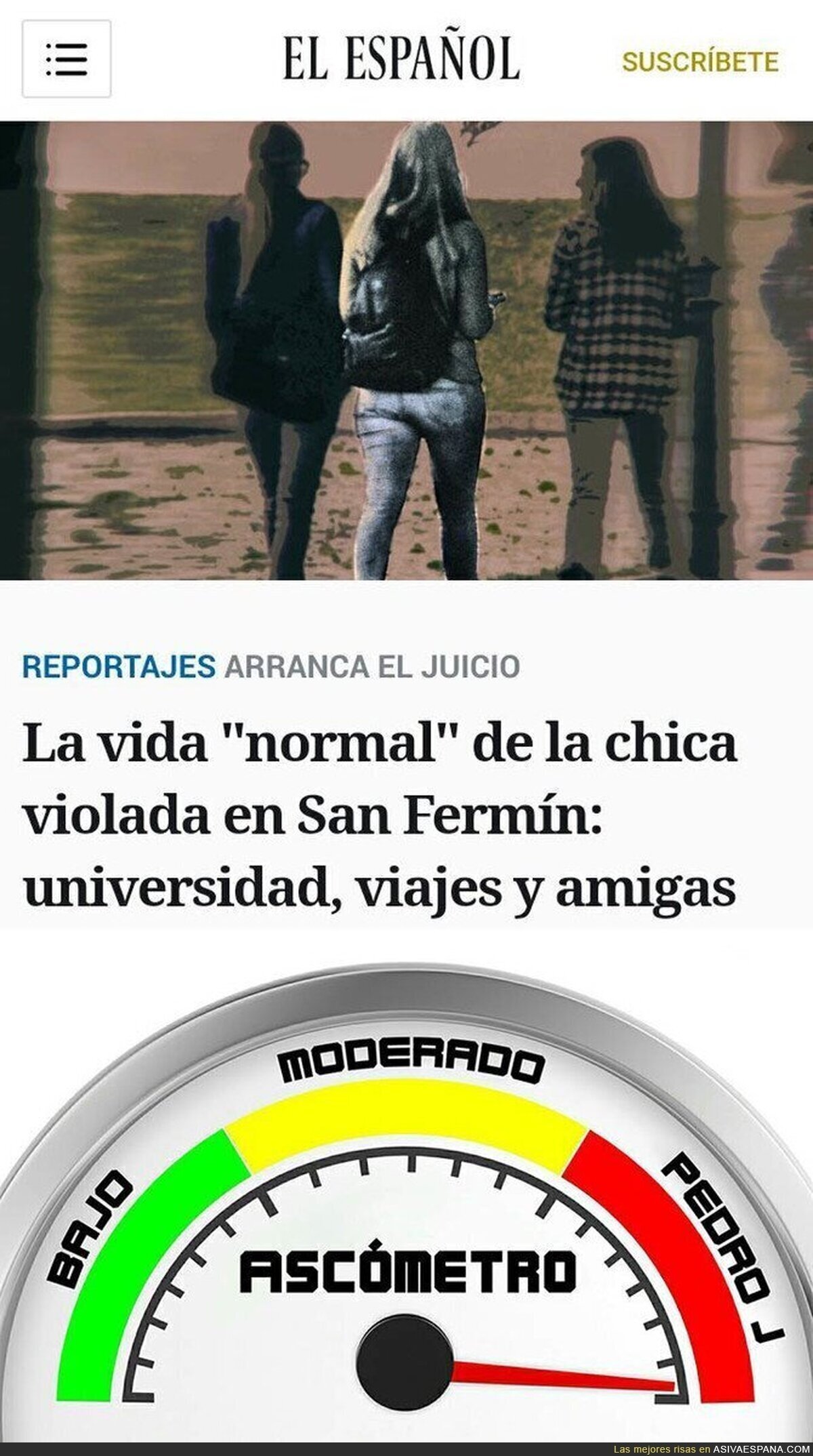El diario 'El Español' protagoniza el titular más asqueroso sobre la víctima de 'La Manada'