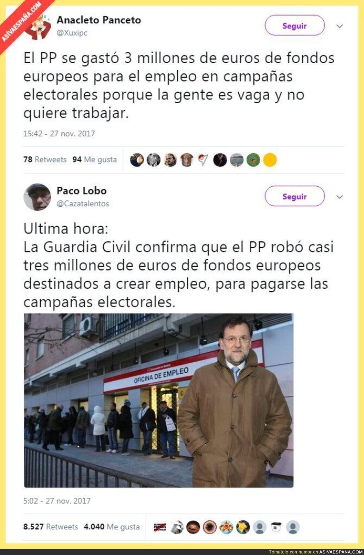 Esto es lo que se entiende según Rajoy de SALVAR ESPAÑA