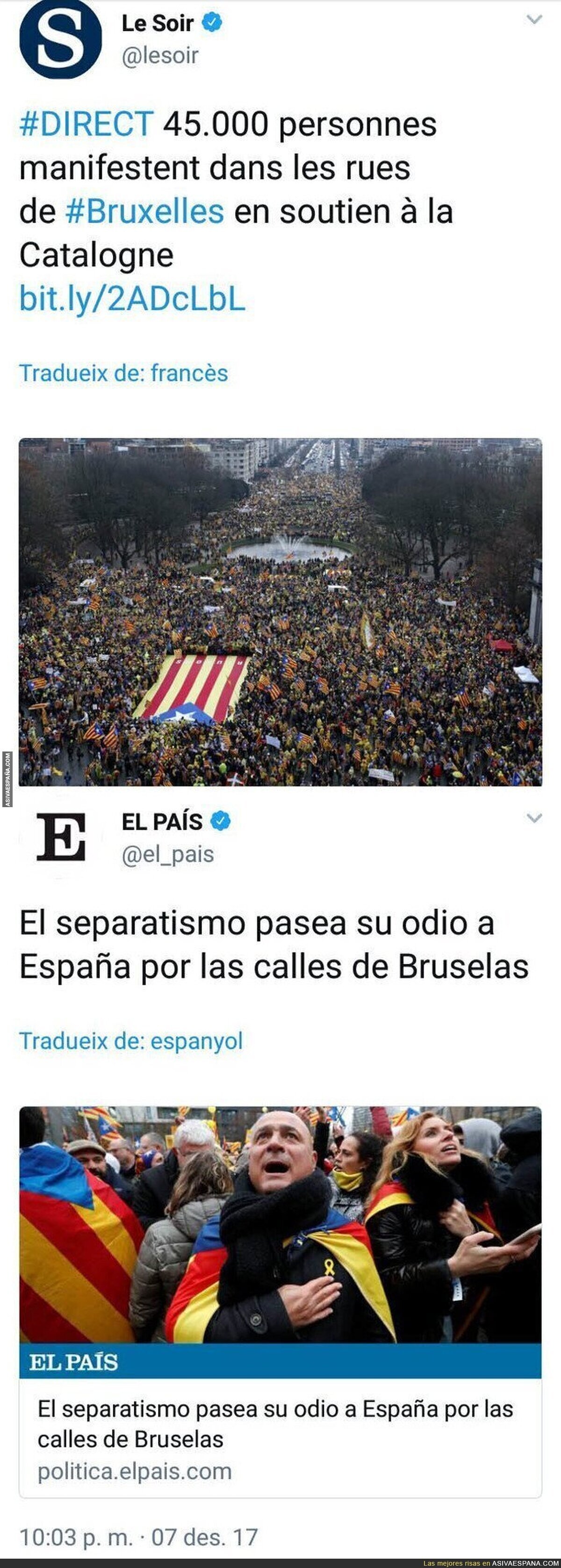 La diferencia entre los medios internacionales y 'El País'
