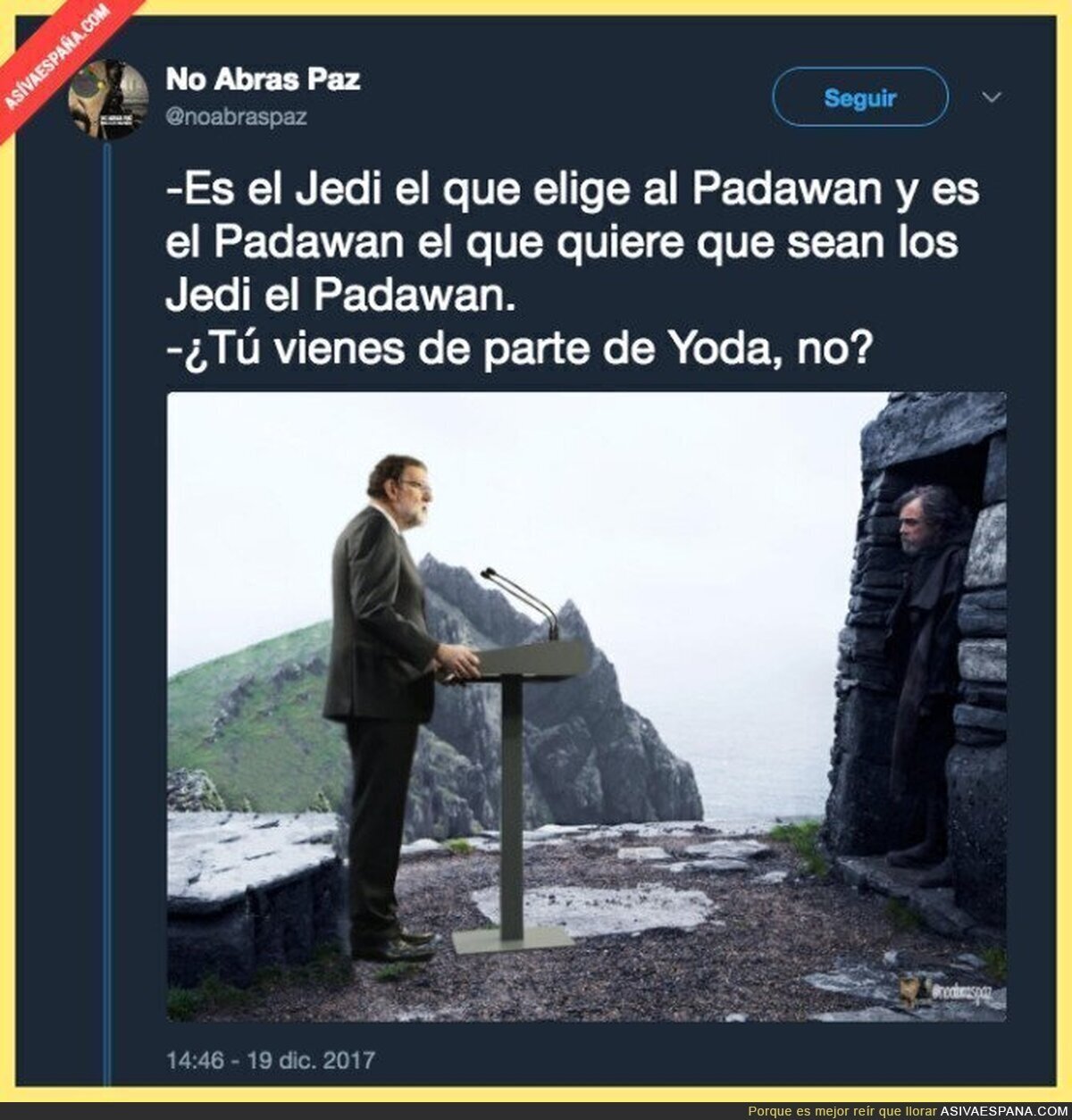 Rajoy en el universo Star Wars