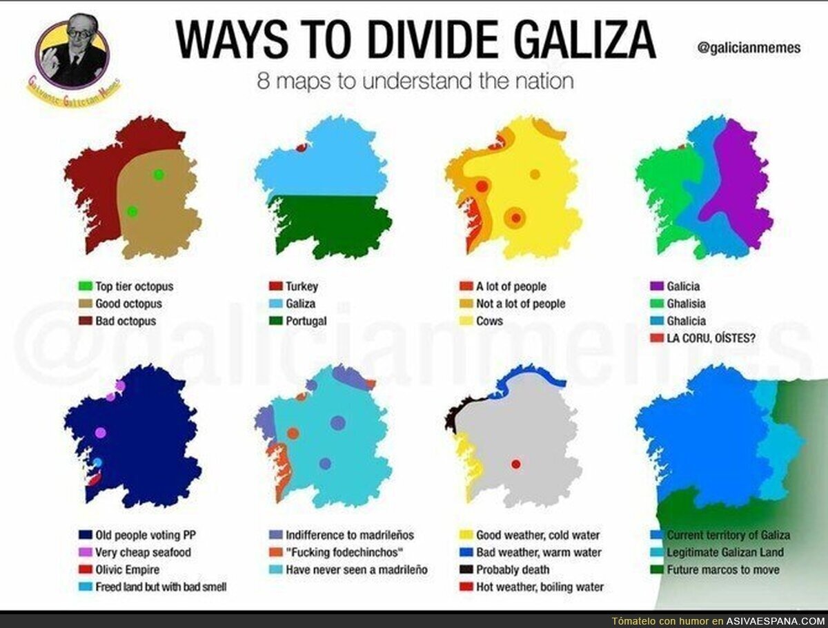 El independentismo gallego y sus formas de dividir Galicia