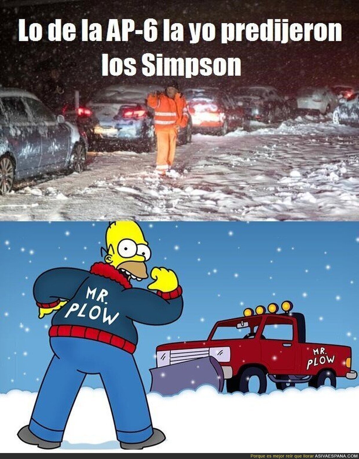 Lo de la AP-6 y Los Simpson
