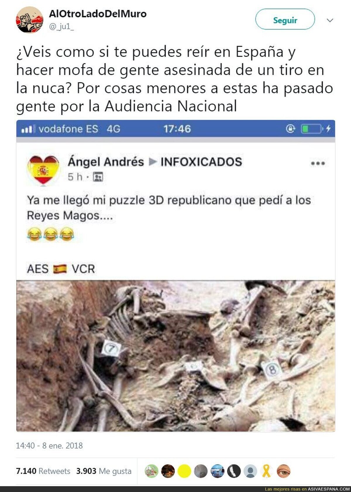 Llega a ser un chiste de Maza y la que se lía es importante