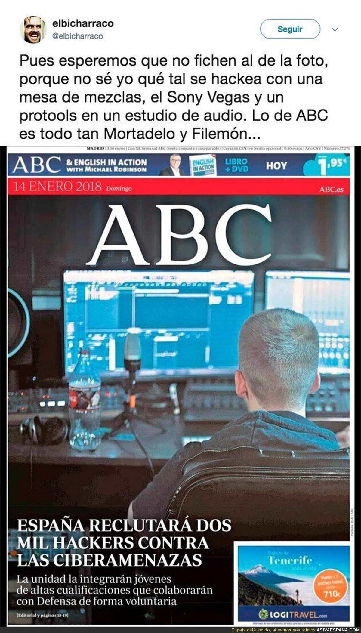 El gran fail de la portada del ABC por el que todo el mundo se está riendo de ellos
