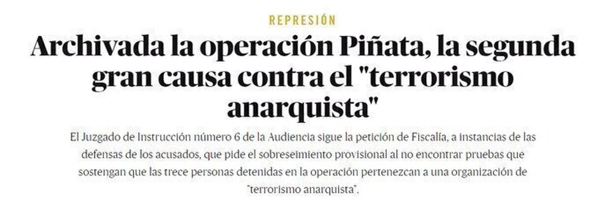 Operacion piñata, Archivada 