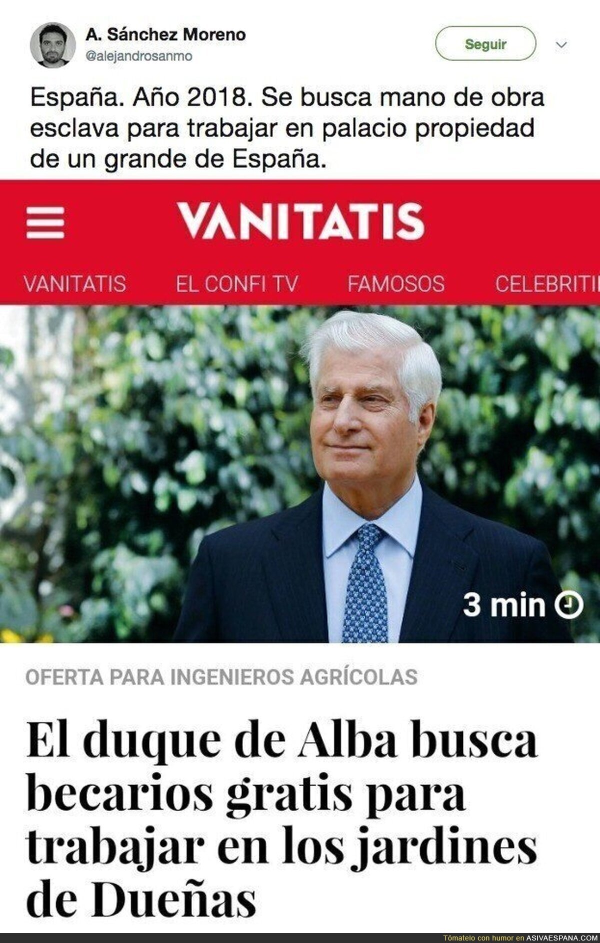 La crisis llega hasta al Ducado de Alba